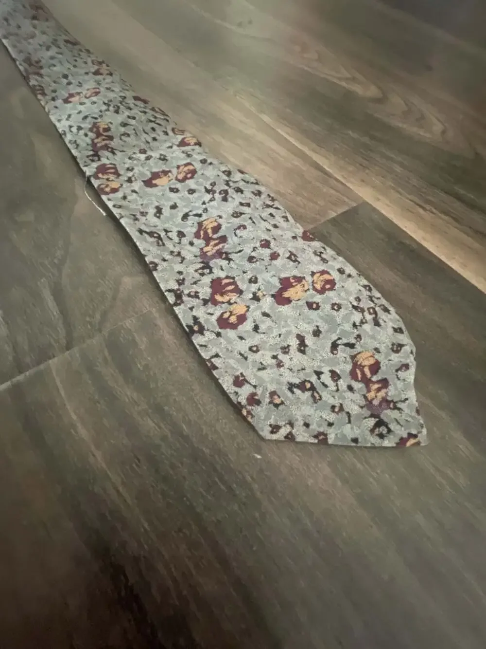 Valentino Cravatte Men's Floral Print Silk Necktie